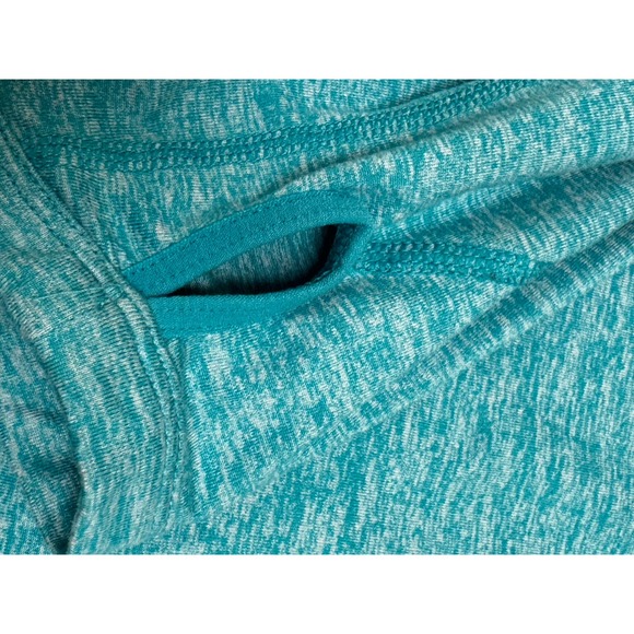 Nike Running‎ Women's Dri-Fit Quarter Zip Jacket Size M Thumb Holes Teal - Picture 6 of 10